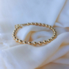 bracelet jonc perles argent ou or fermoir trèfle chance fait main bijoux créateur made in france