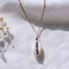 collier tendance été summer coquillage cauri or fait main bijoux créateur made in france