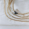 collier tendance perles en verre dorées japonaises miyuki été summer perle de culture fleur nacre cristal pierre gemme lapis lazuli or fait main bijoux créateur made in france