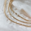 collier tendance perles en verre dorées japonaises miyuki été summer perle de culture fleur nacre cristal pierre gemme lapis lazuli or fait main bijoux créateur made in france