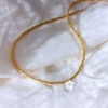 collier tendance perles en verre dorées japonaises miyuki été summer perle de culture fleur nacre cristal pierre gemme lapis lazuli or fait main bijoux créateur made in france