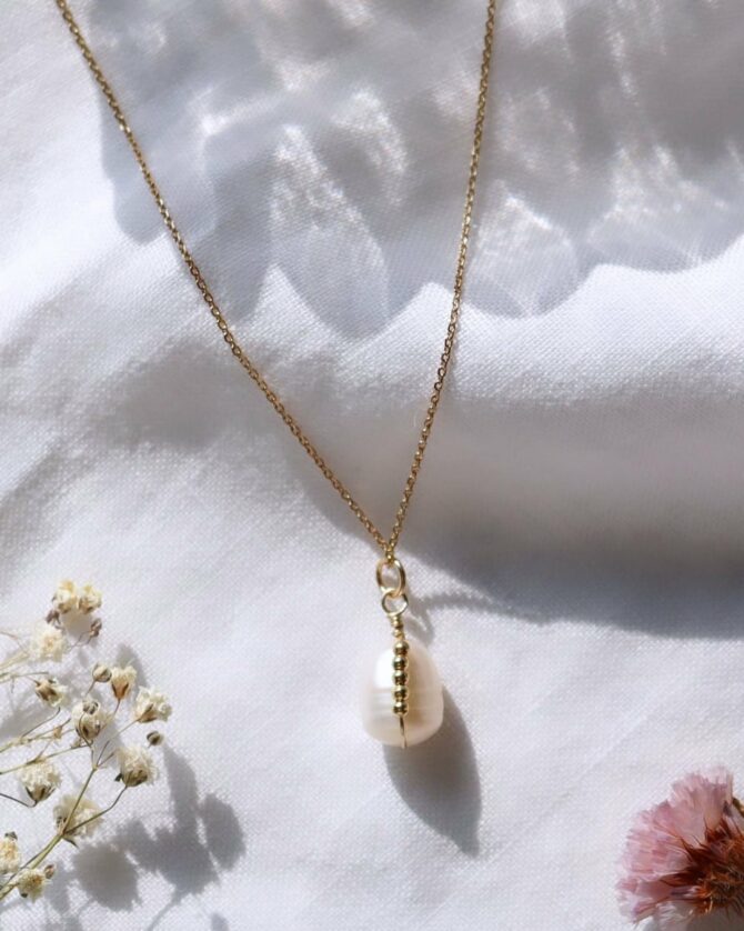 collier or perle de culture fait main bijoux créateur made in france créatrice bijoux instagram