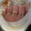 bague chaîne diamant noir quartz herkimer fait main en france créatrice bijoux gold filled et argent 925 instagram