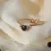 bague pierre diamant noir fait main en france créatrice bijoux gold filled et argent 925 instagram