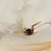 bague pierre diamant noir fait main en france créatrice bijoux gold filled et argent 925 instagram