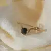 bague pierre diamant noir fait main en france créatrice bijoux gold filled et argent 925 instagram