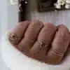 bague pierre diamant noir fait main en france créatrice bijoux gold filled et argent 925 instagram