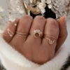 bague chaîne pierre diamant quartz herkimer fait main en france créatrice bijoux gold filled et argent 925 instagram