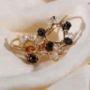 bague coeur pierre diamant noir fait main en france créatrice bijoux gold filled et argent 925 instagram