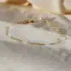 bracelet fin or simple pierre gemme quartz diamant herkimer fait main en france bijoux créateur tendance gold filled or laminé Créatrice instagram