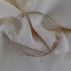 bracelets joncs semainier fin or simple destroy or et perles multi joncs fait main en france bijoux créateur tendance gold filled or laminé Créatrice instagram accumulation de joncs stacking