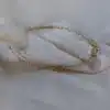 bracelets joncs semainier fin or simple destroy or et perles multi joncs fait main en france bijoux créateur tendance gold filled or laminé Créatrice instagram accumulation de joncs stacking