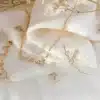 collier or mot amour et coeur fait main en france bijoux créateur tendance gold filled or laminé Créatrice instagram